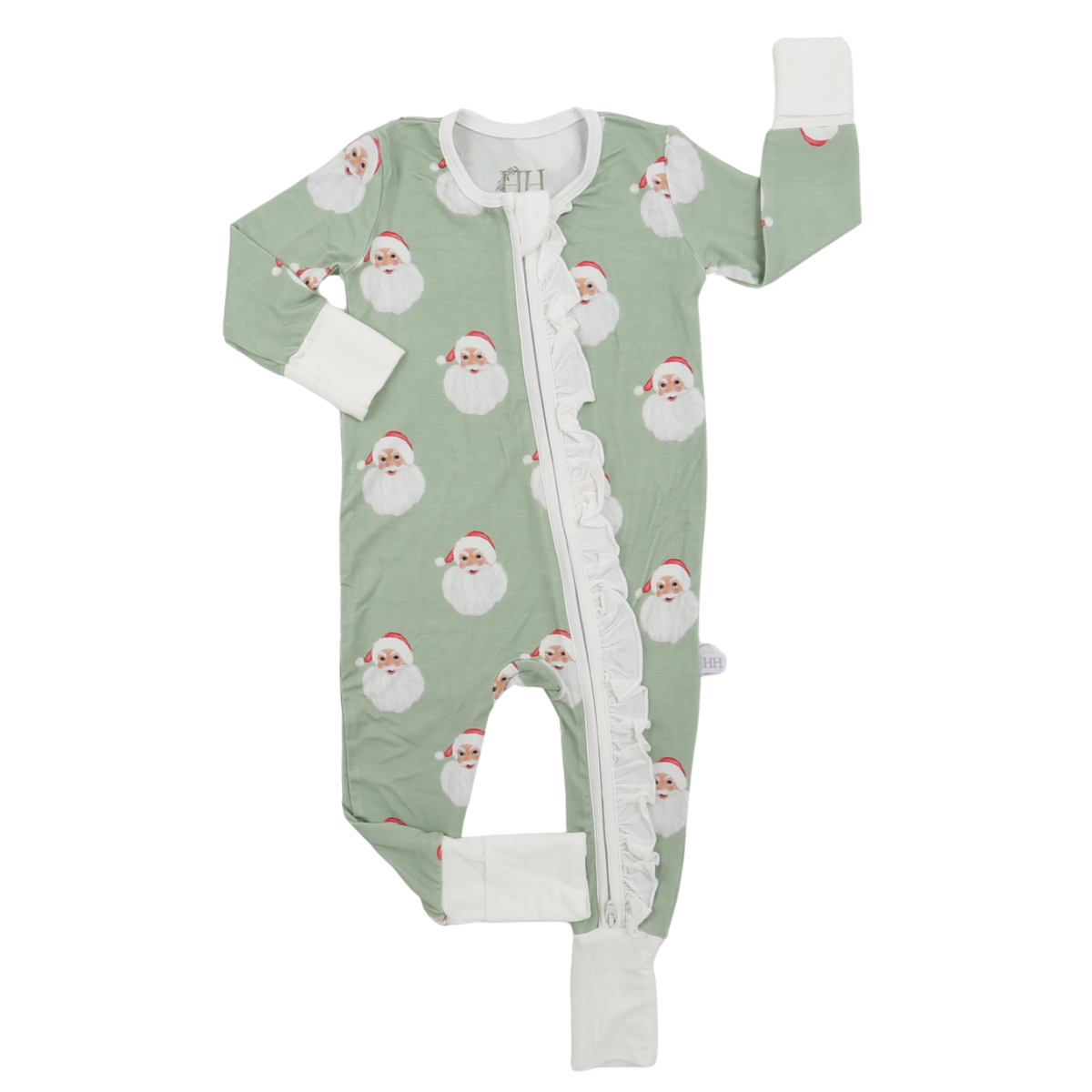 Sleigh Bells Double Zipper Ruffle Romper