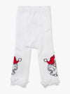 Santa Patterned Footless Ruffle Tights