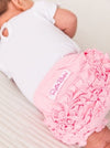 Pink Knit RuffleButts Bloomer