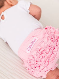 Pink Knit RuffleButts Bloomer