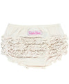Off-White Ivory Knit Rufflebutts Bloomer