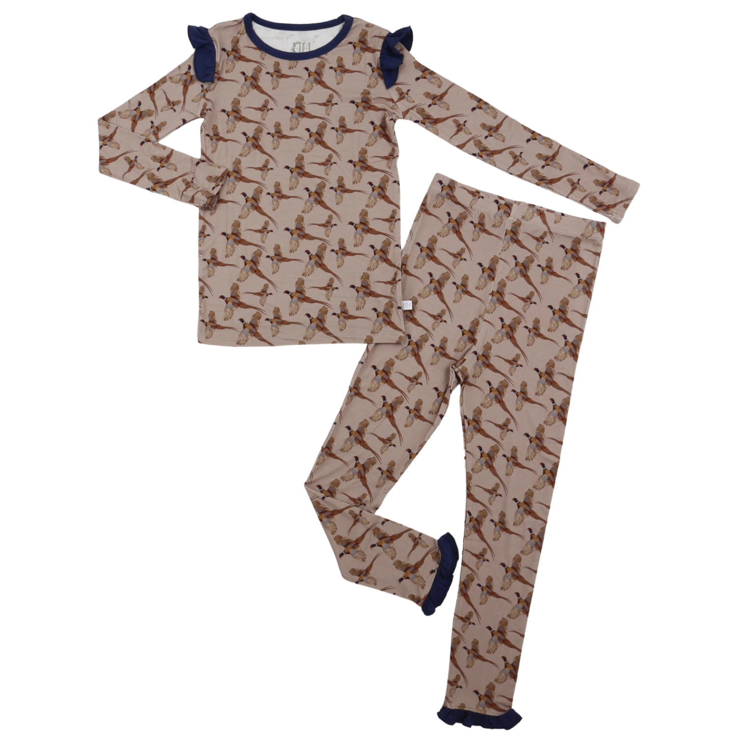 Girls Ruffle Pheasant Loungewear Set