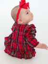 Red Nicholas Plaid Bubble Romper