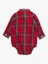 Red Nicholas Plaid Button Down Bubble