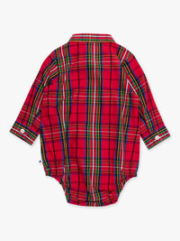 Red Nicholas Plaid Button Down Bubble