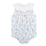 Blue Romantic Toile Bubble w/Collar