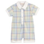 Gingham Adventure Polo Romper