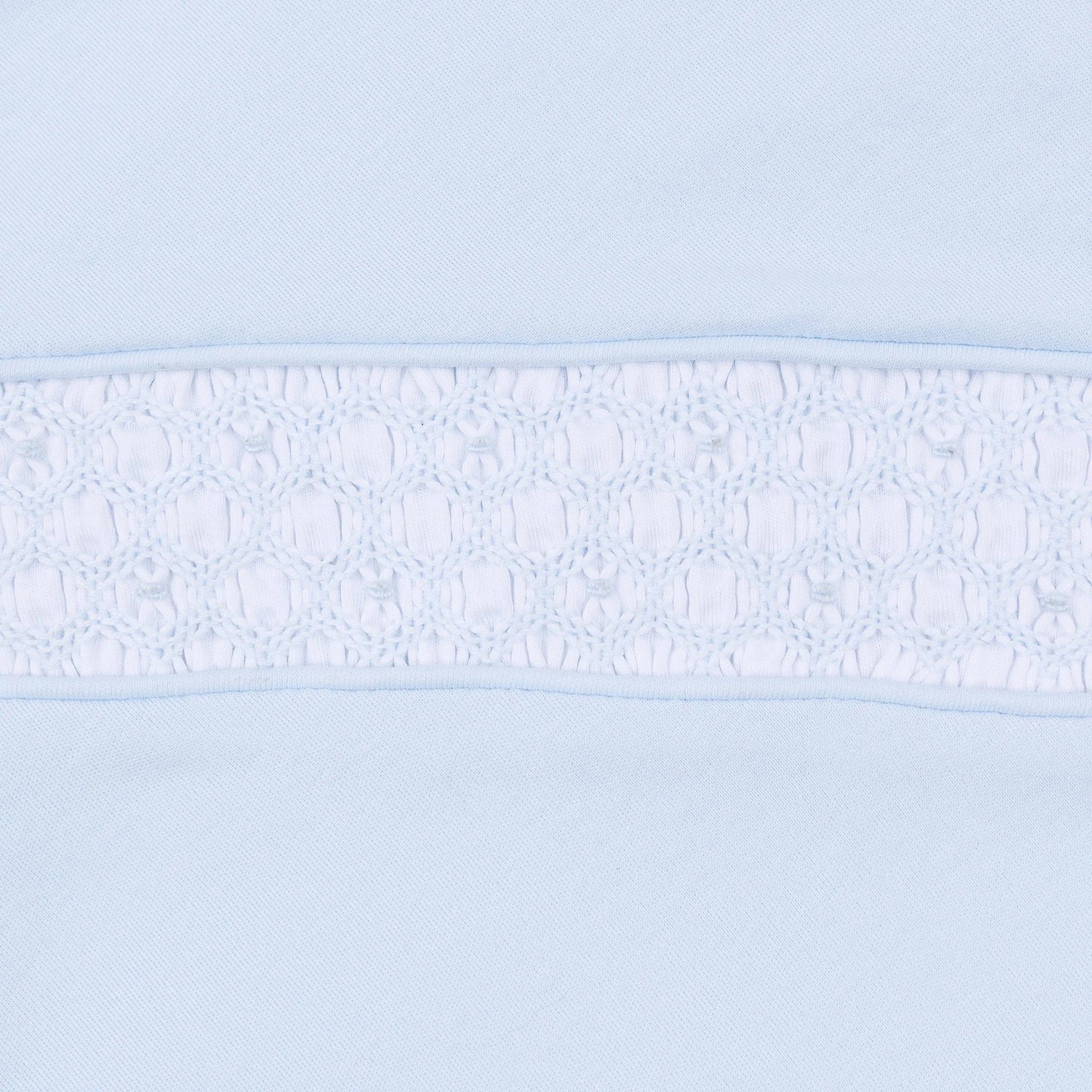 Walker’s Classics Smocked Playsuit in Light Blue